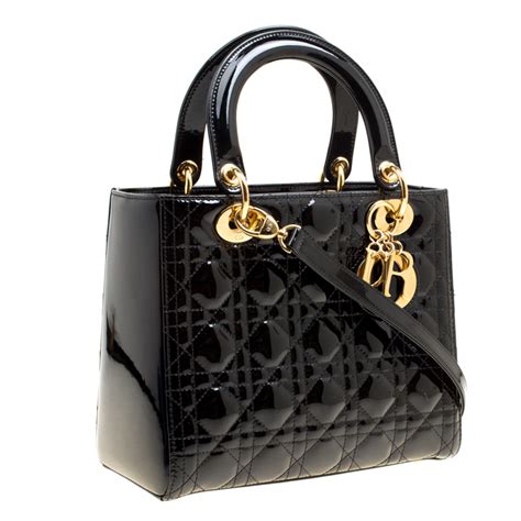 lady dior patent leather medium|lady dior handbags.